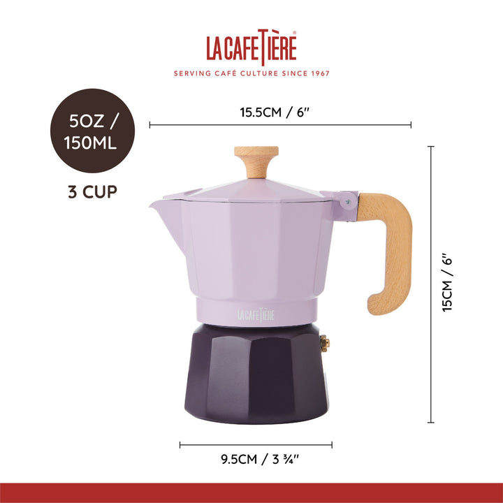 Venice Purple 3 Cup Espresso Maker