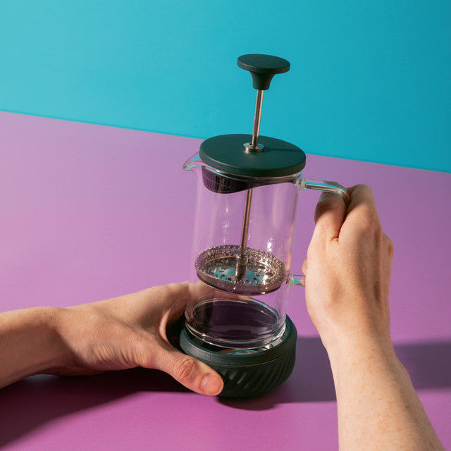 La Cafetière Zero 8 Cup in Green - No Mess French Press