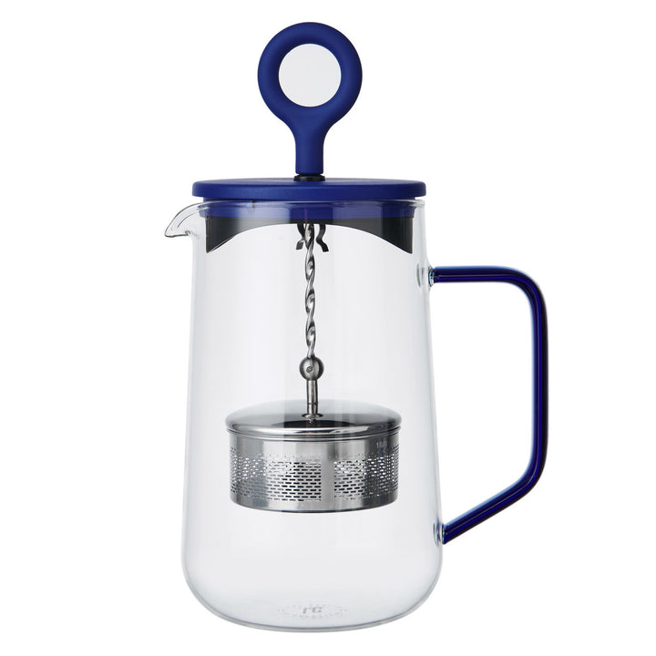 Gyro 4 Cup Glass Spinning Tea Infuser - Blue