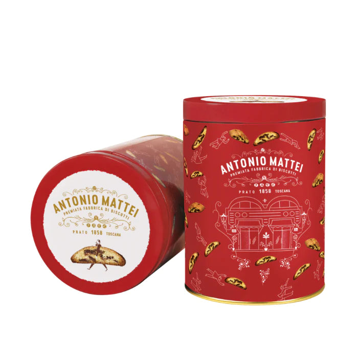 La Rossa Tin with Chocolate Cantuccini di Prato 125g