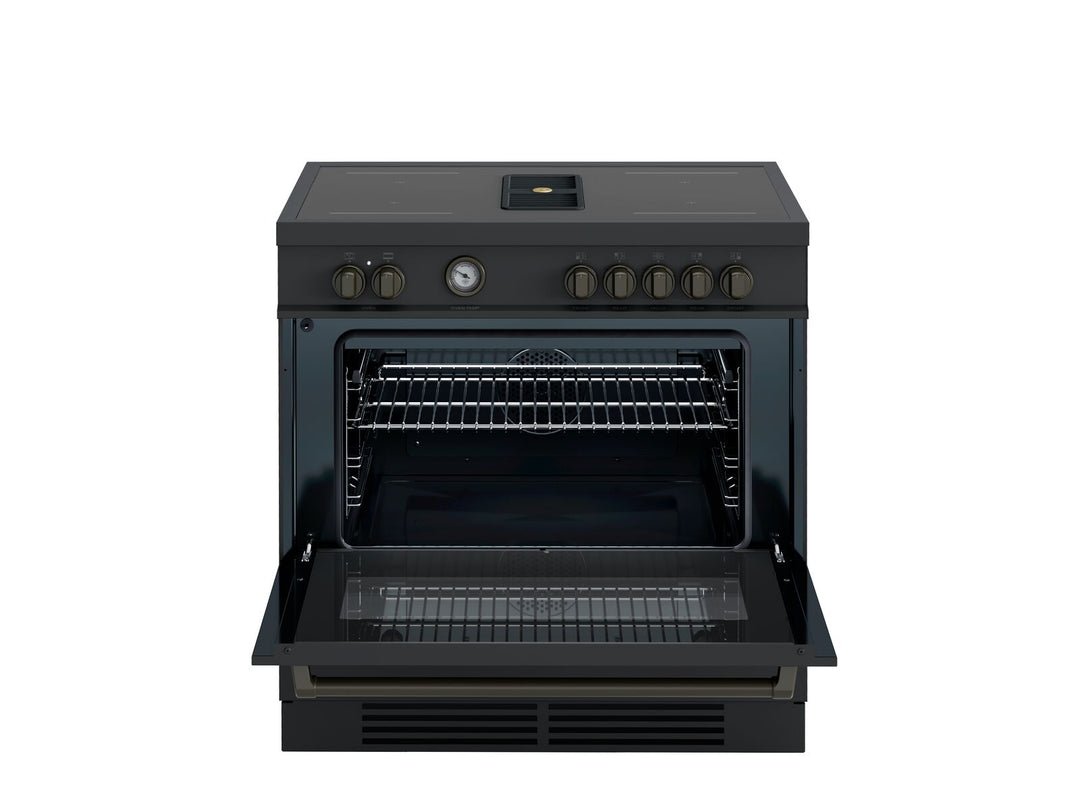 Bertazzoni Air-Tec cooker 90 cm Professional Series - induction top and integrated hood, electronic oven