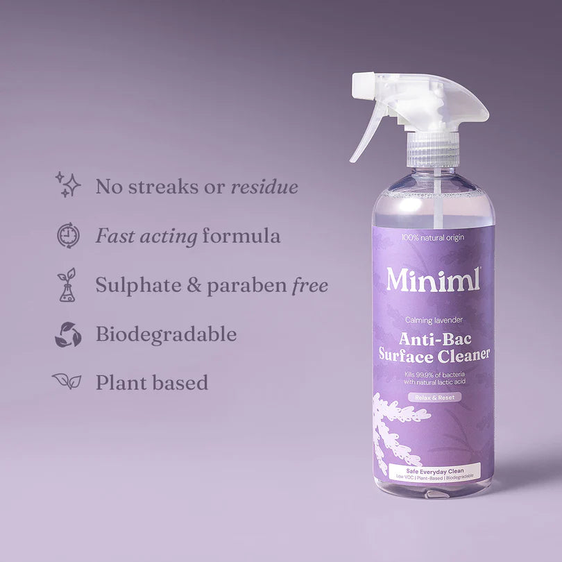 Miniml Anti-Bac Surface Cleaner - Calming Lavender