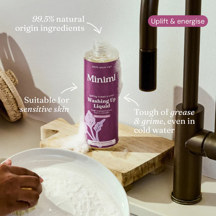 Miniml Washing Up Liquid - Uplifting Rhubarb & Lemon