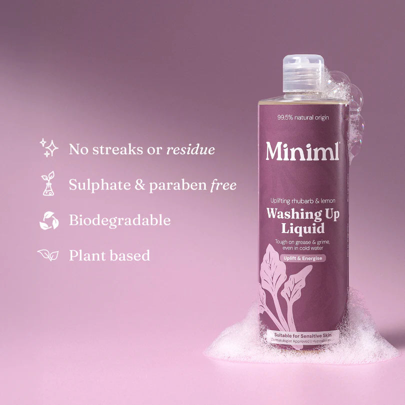 Miniml Washing Up Liquid - Uplifting Rhubarb & Lemon