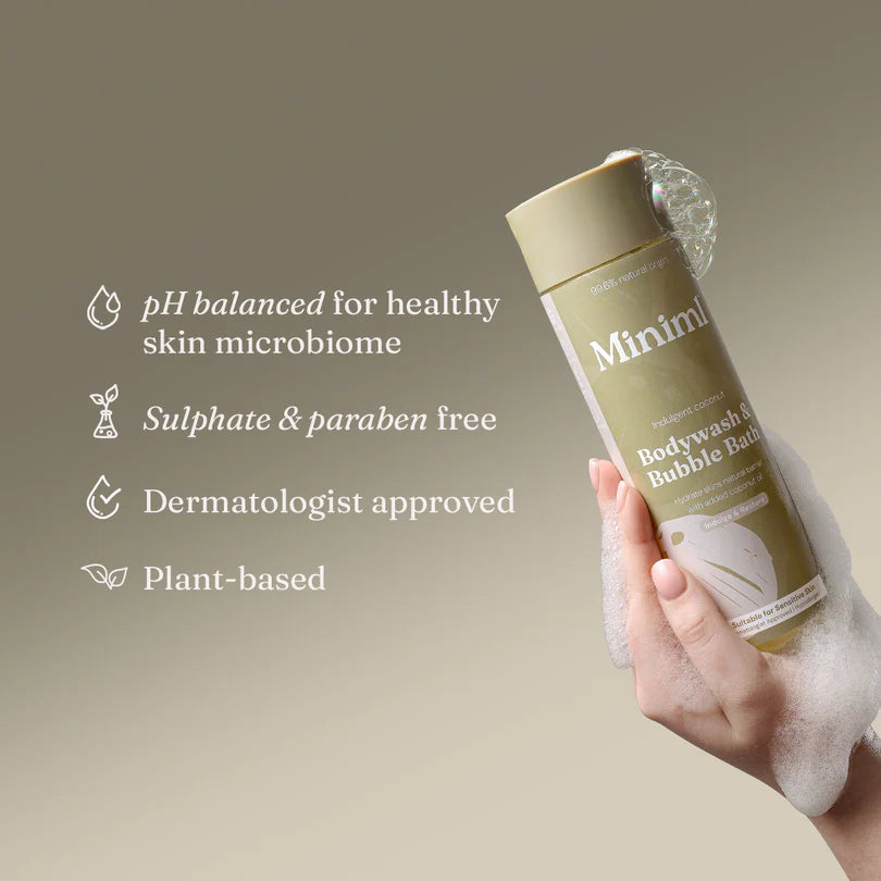 Miniml Bodywash & Bubblebath - Indulgent Coconut