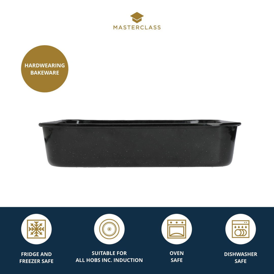 MasterClass Vitreous Enamel Roasting Pan 34x26cm