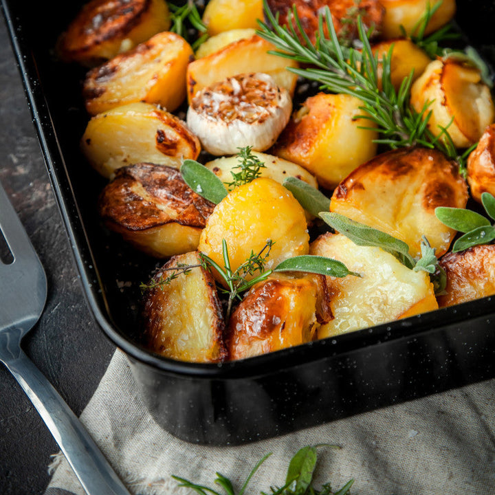MasterClass Vitreous Enamel Roasting Pan 34x26cm