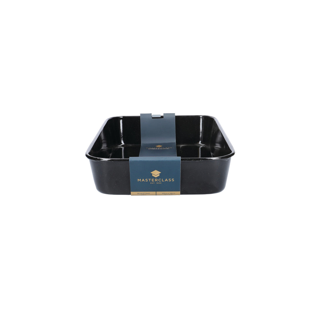 MasterClass Vitreous Enamel Roasting Pan, 40cm x 28cm