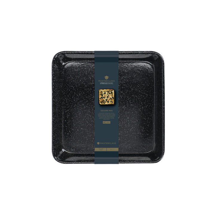 MasterClass Vitreous Enamel Square Pan 23cm x 4cm