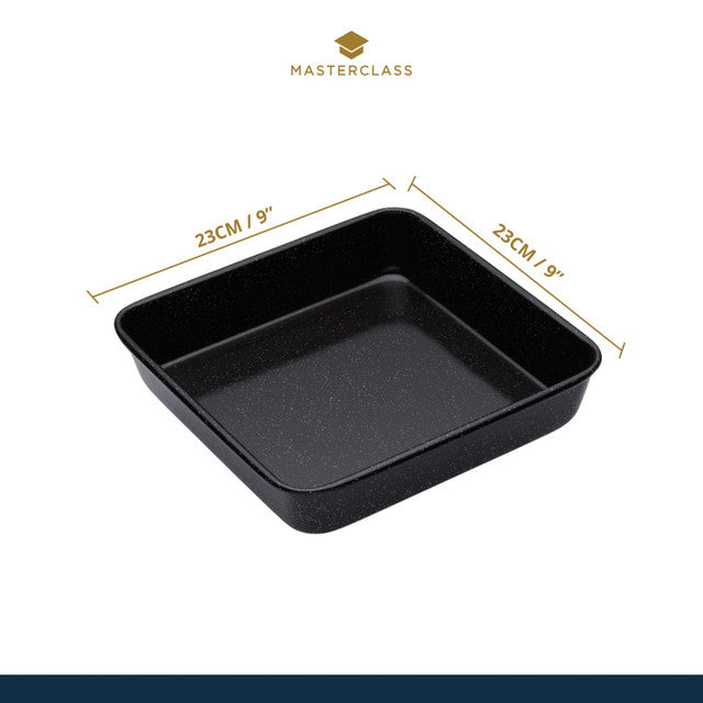 MasterClass Vitreous Enamel Square Pan 23cm x 4cm