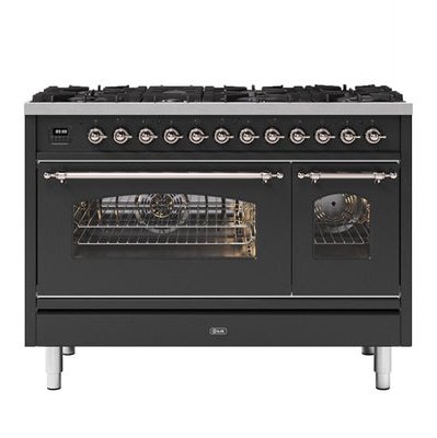ILVE Milano Black 120cm - Double Oven - 7 Gas Burners