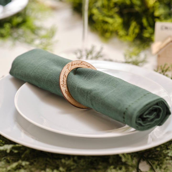 Merry Christmas Napkin Rings