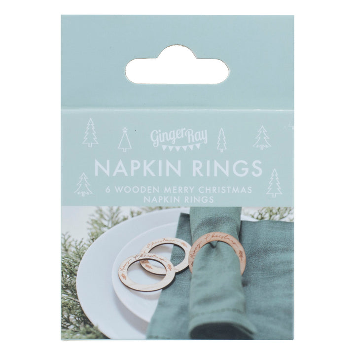 Merry Christmas Napkin Rings