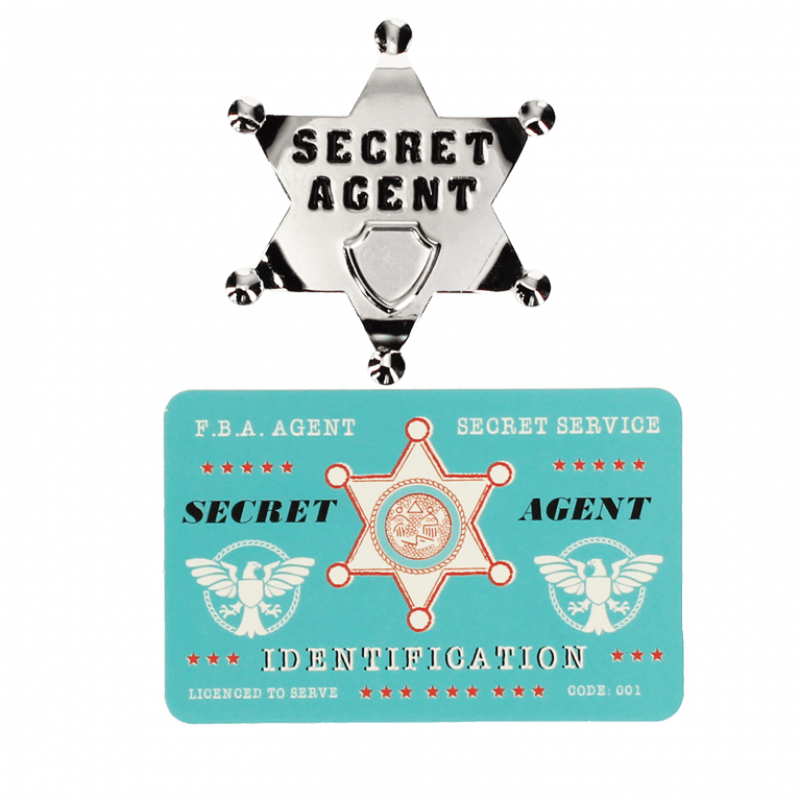 Secret Agent Badge & ID Card