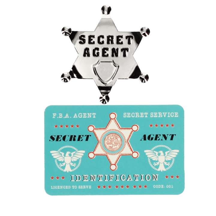 Secret Agent Badge & ID Card