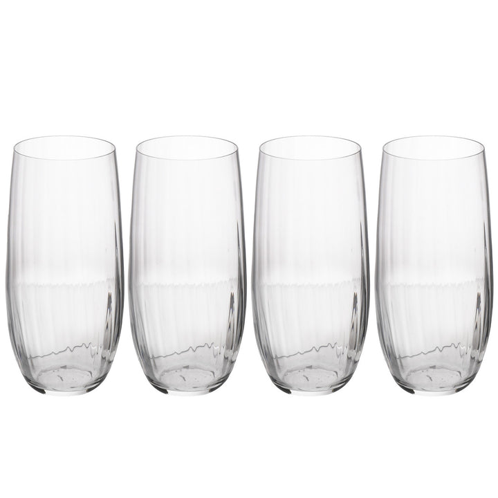 Treviso 4-Piece Crystal Highball Glass Set