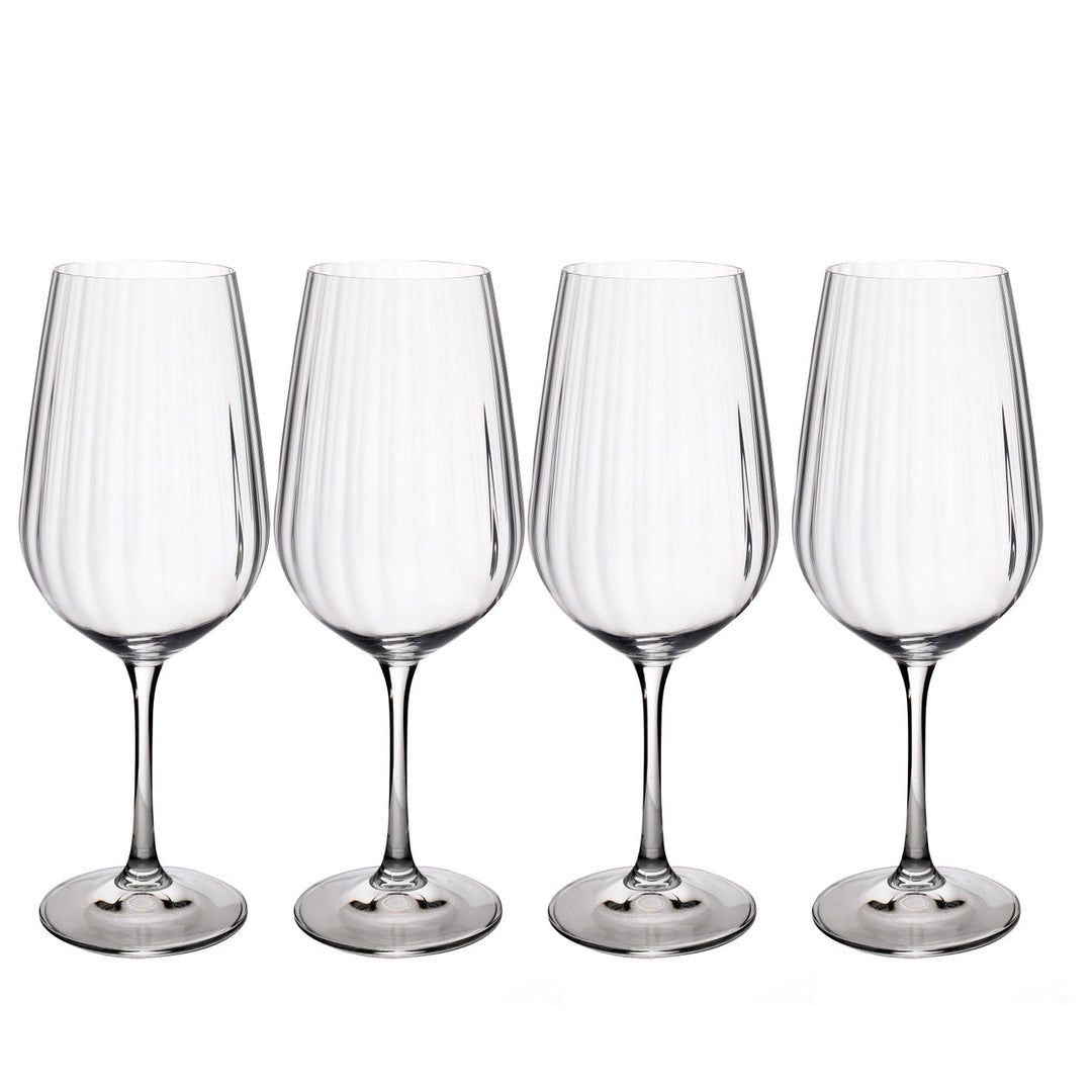 Treviso 4 Piece Crystal Red Wine Glass Set