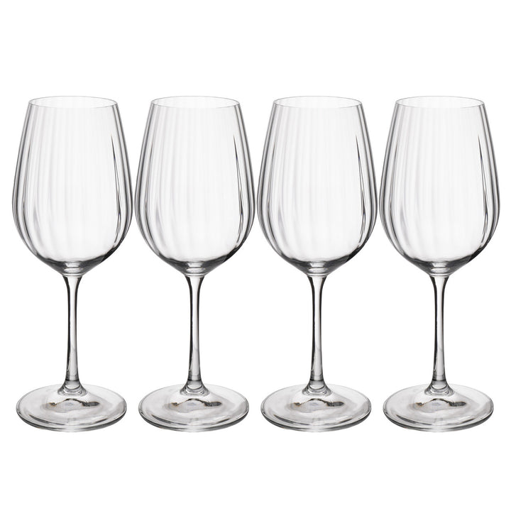 Treviso 4 Piece Crystal White Wine Glass Set