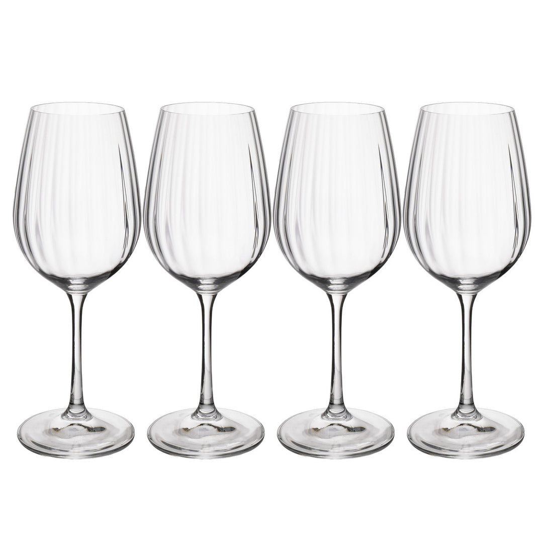 Treviso 4 Piece Crystal White Wine Glass Set