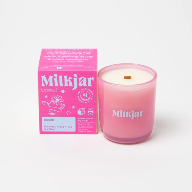Milk Jar Candle Co Bloom - Lavender, Vetiver & Ylang Ylang