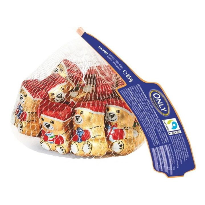 Milk Chocolate Cream Christmas Bears