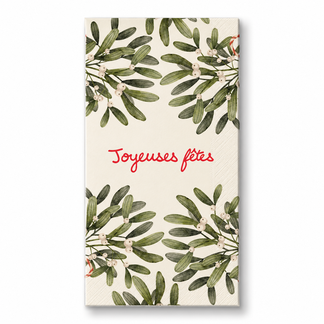 Mistletoe Christmas Paper Napkins