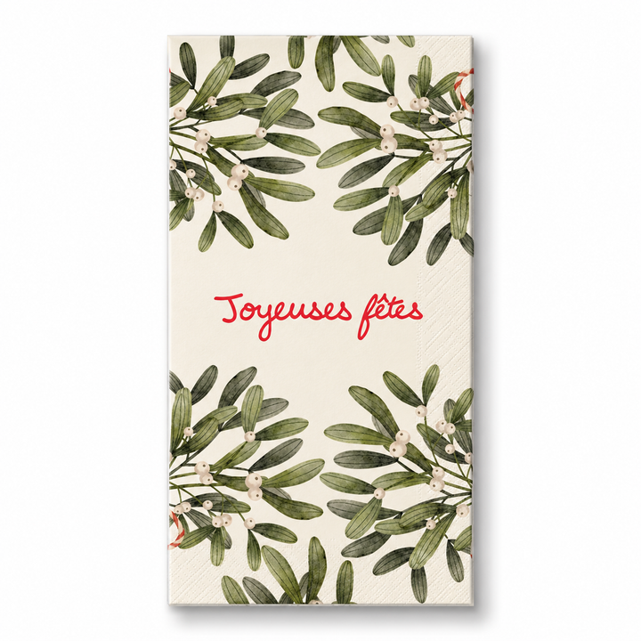 Mistletoe Christmas Paper Napkins
