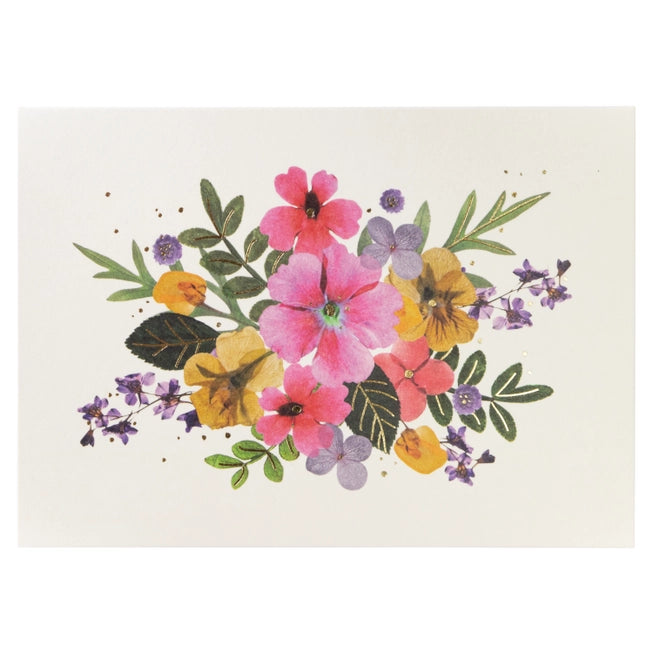 Notecard Set with Pressed Petals Design