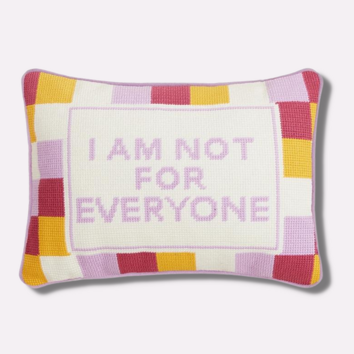 Not for Everyone Needlepoint Cushion