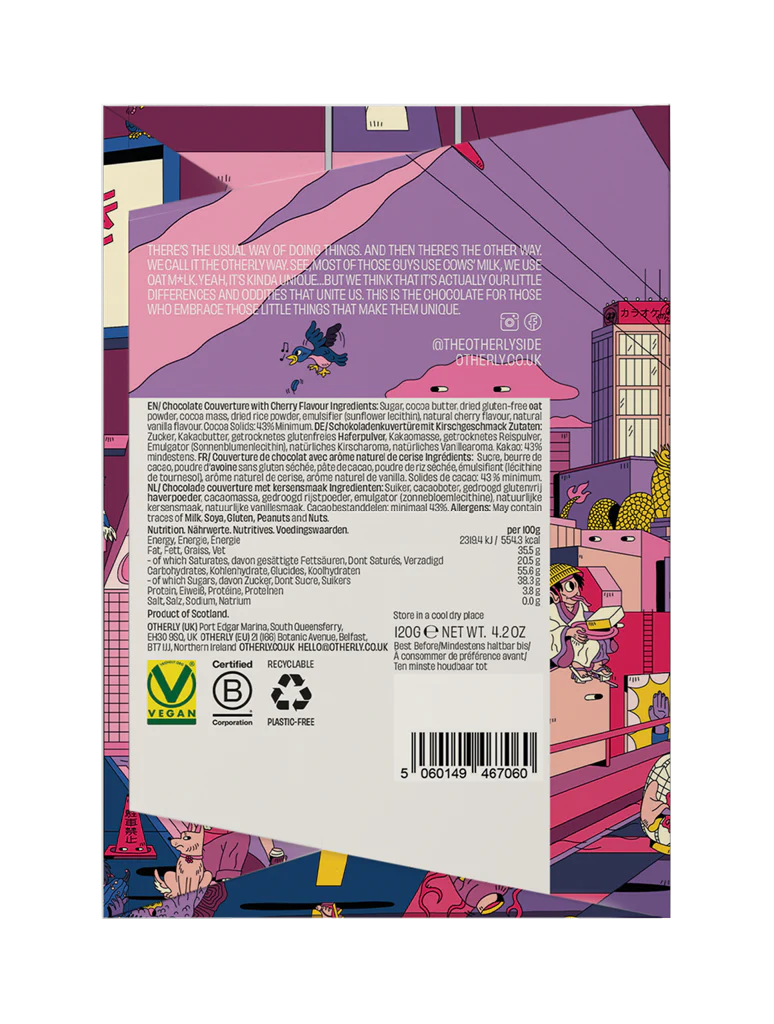 Candied Cherry Oatm*lk Chocolate