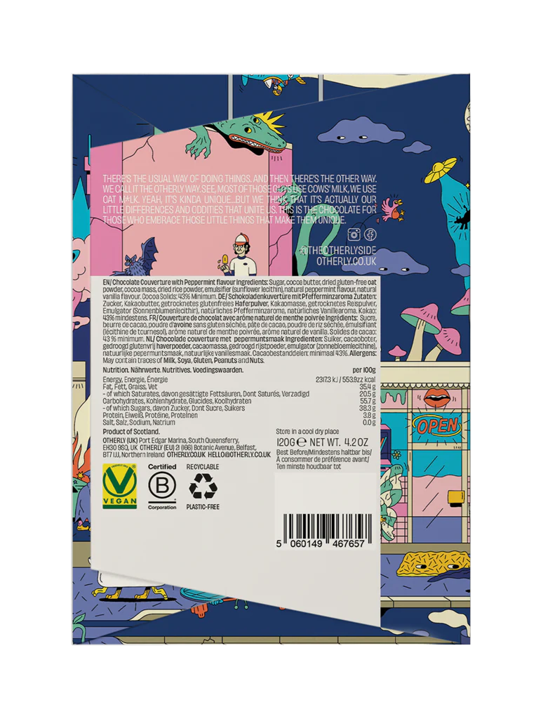 Peppermint Oatm*lk Chocolate Bar