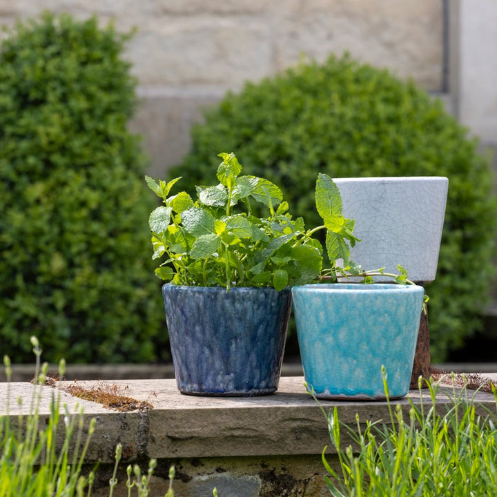 Crackle Glaze Plant Pot