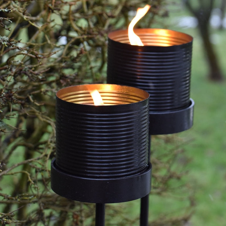 Colourful Outdoor Candle Can Tall Stand