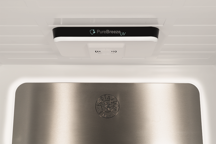 bertazzoni fridge freezer purebreeze UV component closeup