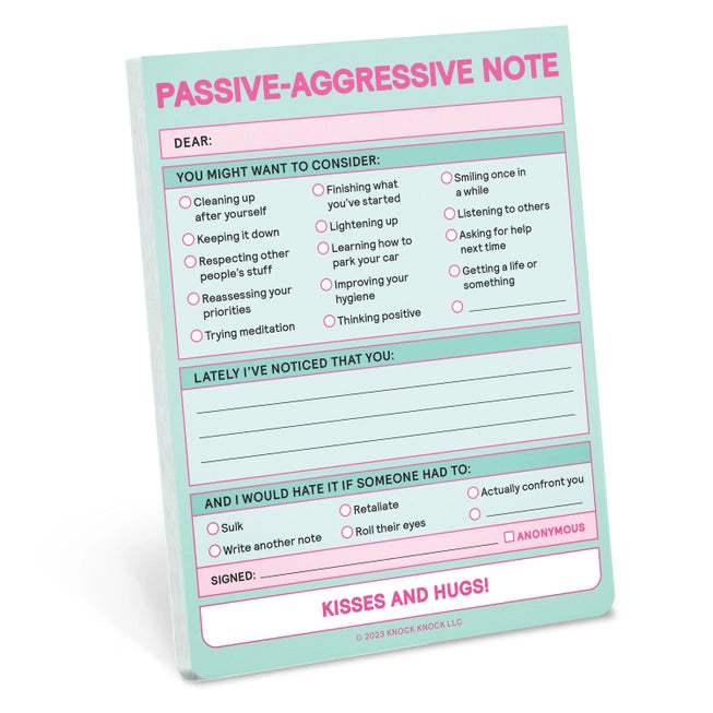 Passive Aggressive Nifty Note