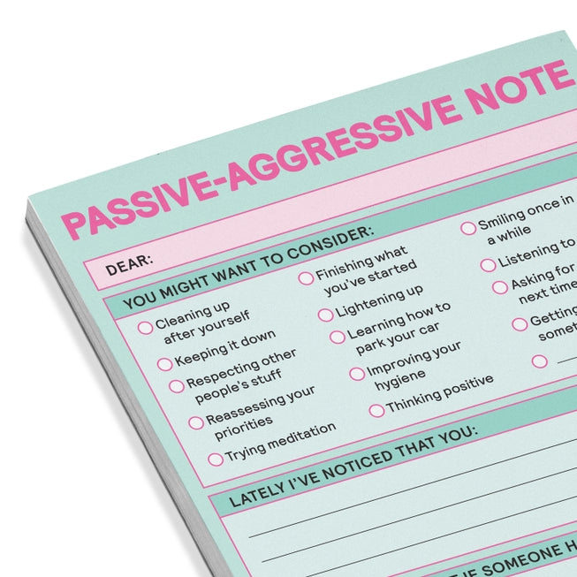 Passive Aggressive Nifty Note