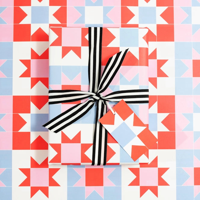 Patchwork Christmas Wrapping Paper