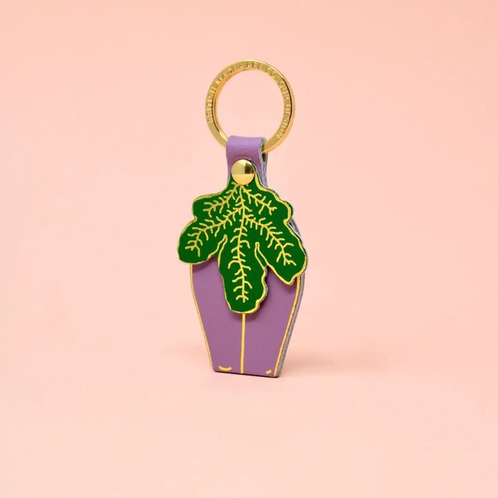 Peep Show Lady Key Fob in Lilac