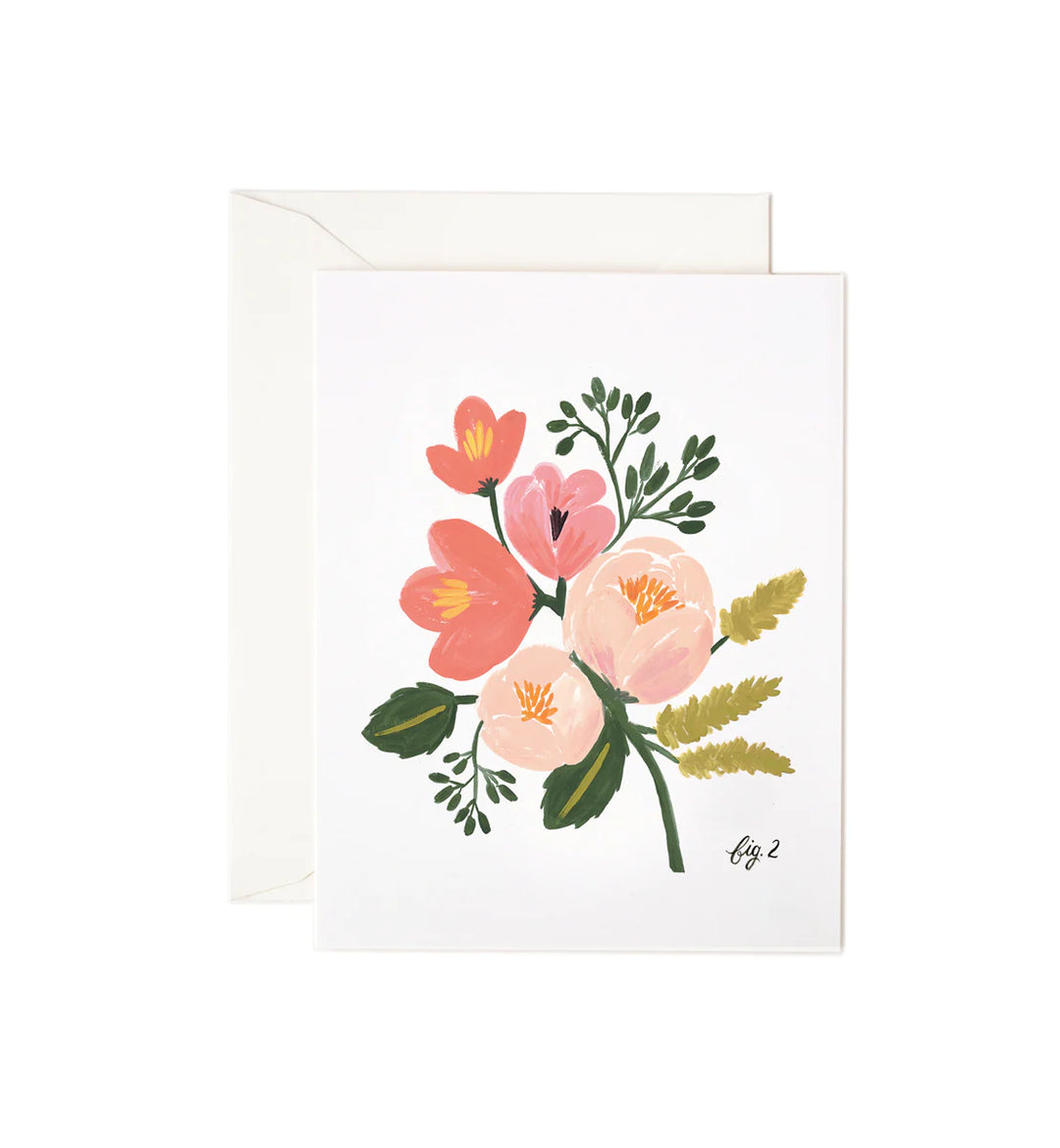 Peony Pink Floral Card