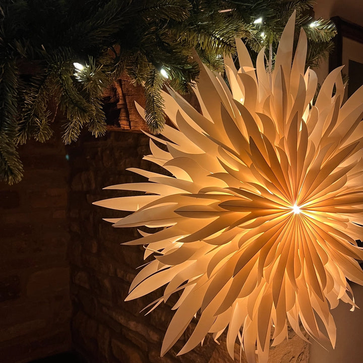 Peony White Paper Wall Decoration 70cm