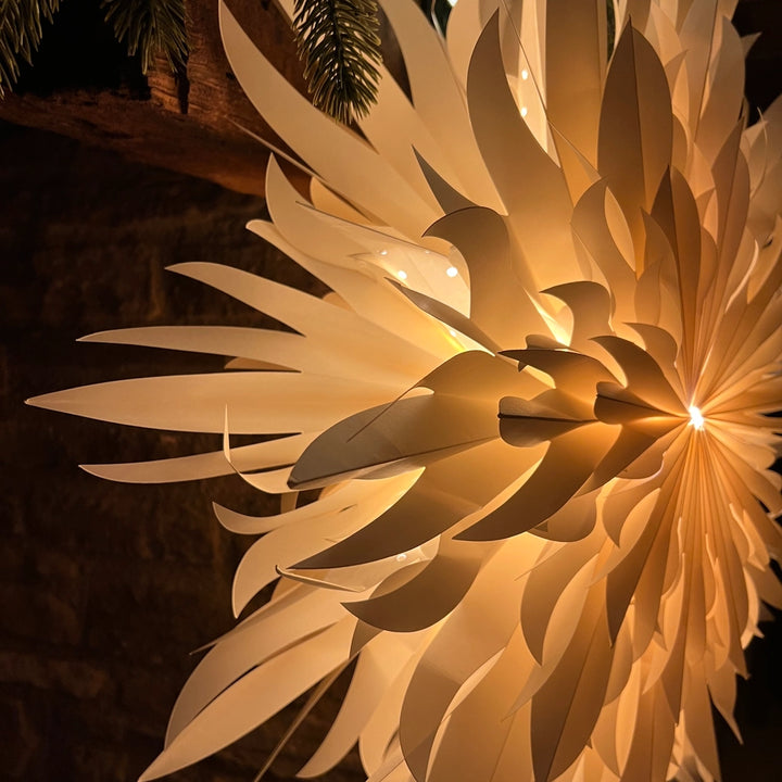 Peony White Paper Wall Decoration 70cm