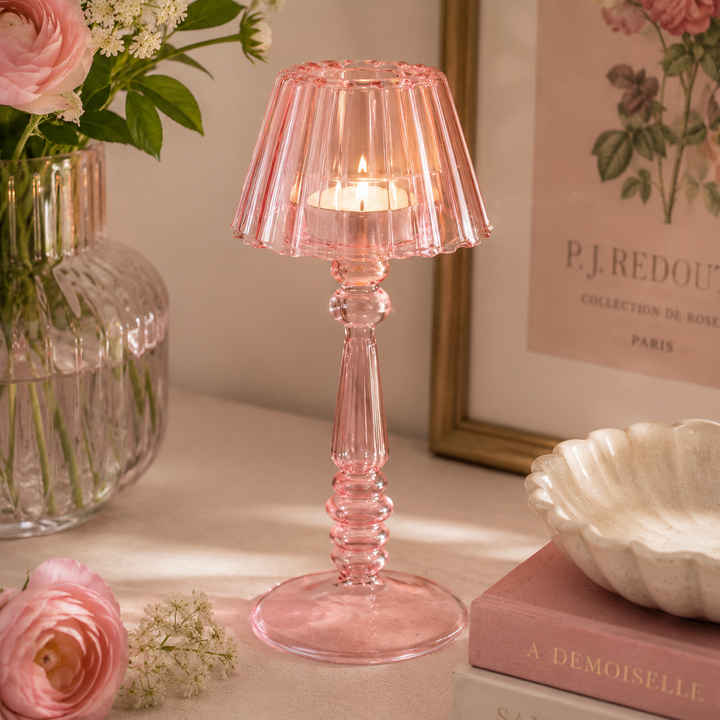 Light Pink Tea Light Lamp