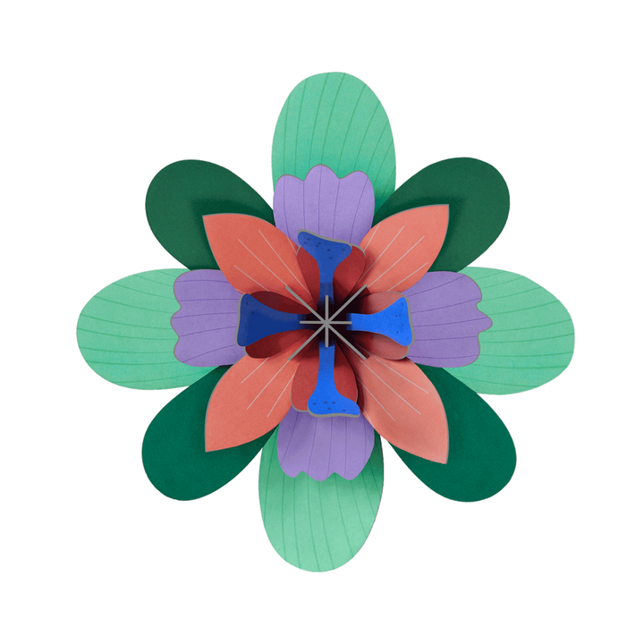 Pistache Sorbet Flower 3D Model Kit