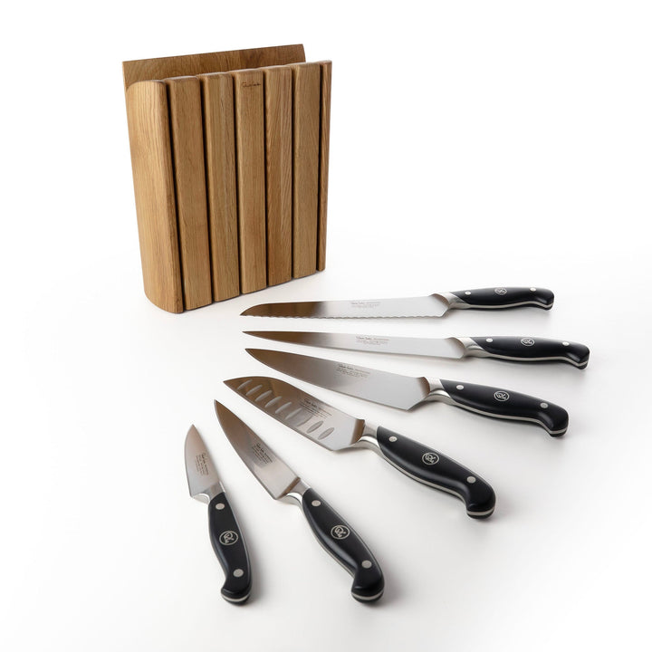 Robert Welch Professional Book Oak Knife Block Set