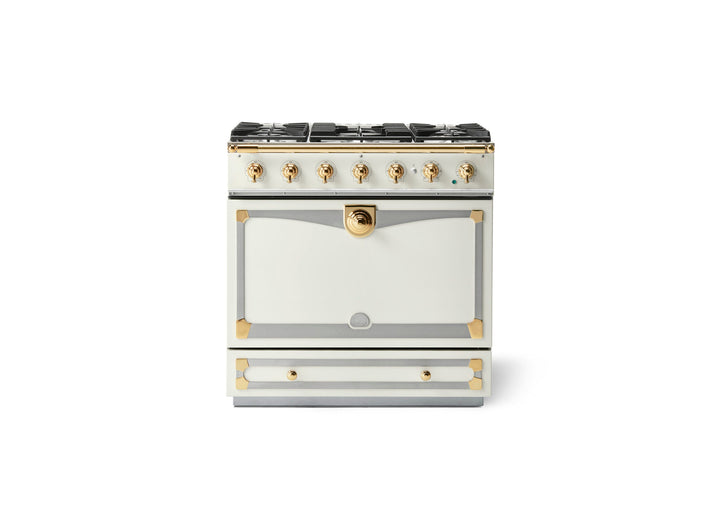 La Cornue CornuFé 90 Albertine Dual Fuel Range Cooker – Pure White