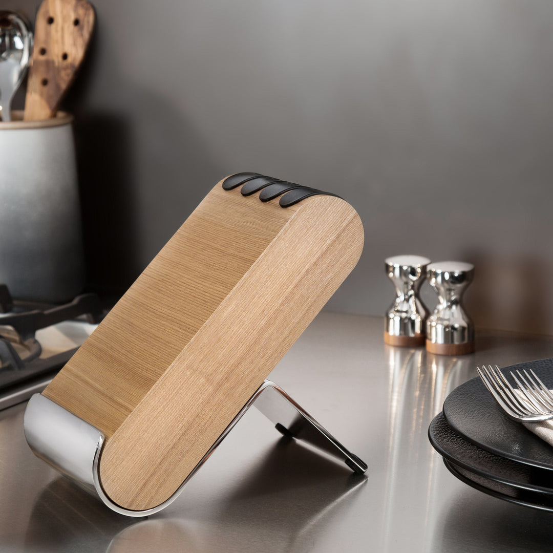 Robert Welch Q Ash Knife Block - product detail or lifestyle view; knives not included