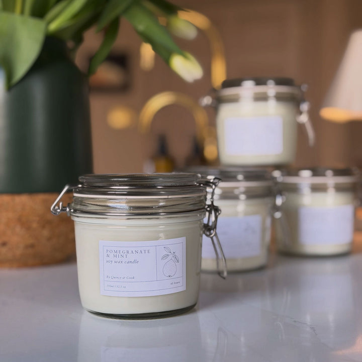 The Q&C Kitchen Candle -  Pomegranate & Mint