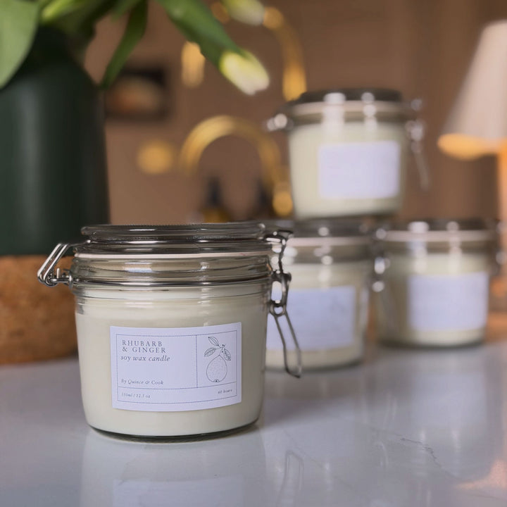 The Q&C Kitchen Candle -  Rhubarb & Ginger