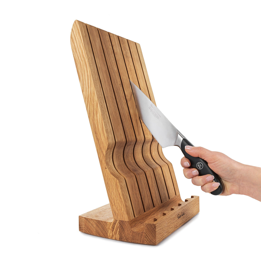 Robert Welch Professional Angle Oak Knife Block Set
