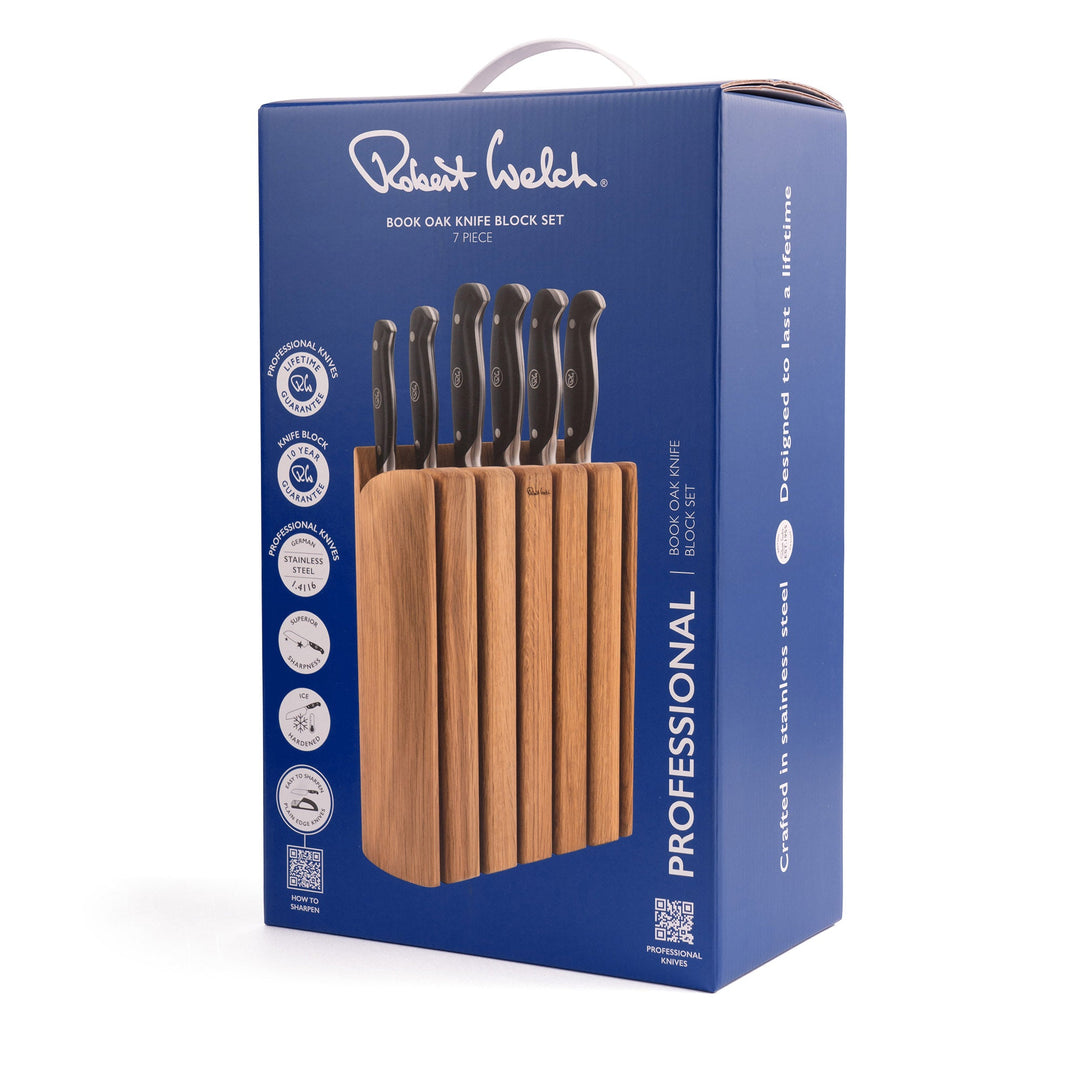 Robert Welch Professional Book Oak Knife Block Set